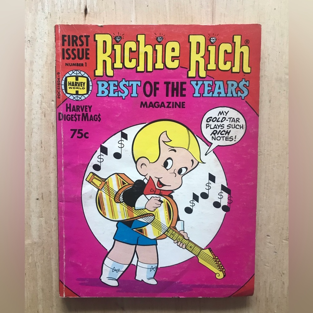 RICHIE RICH BEST OF THE YEARS HARVEY DIGEST MAGS 1977 FIRST ISSUE PAPERBACK